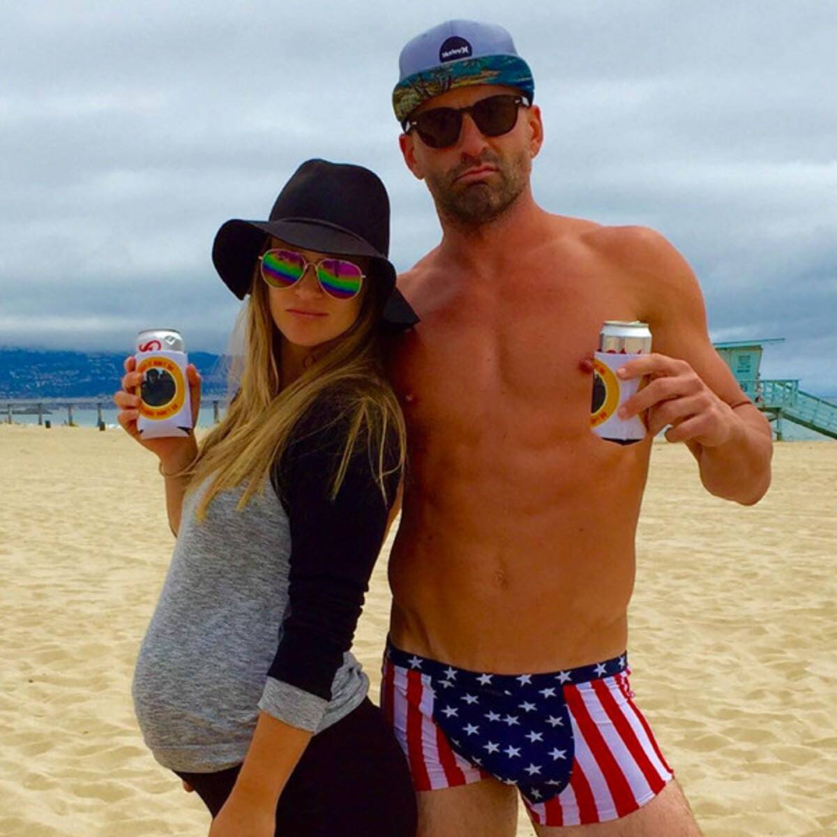 Photo: A.J. Cook with her husband Source: Instagram. 