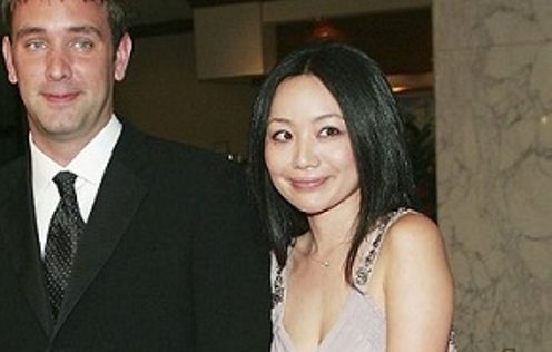 Sugiyama with her ex-husband, Trey Parker. 