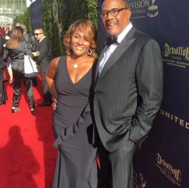 Linda Reese with her husband, Greg Mathis during an event Image Source: Instagram@lindareesemathis