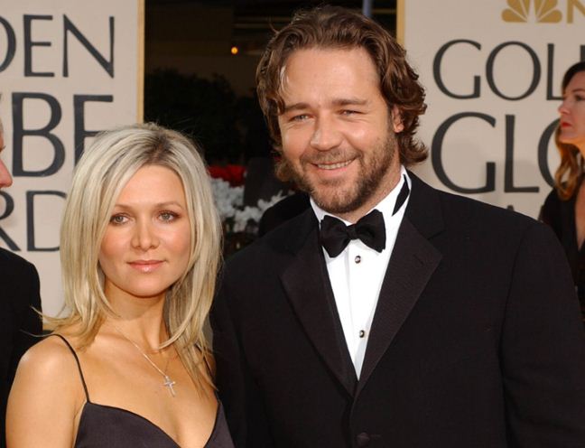 Russell Crowe With Wife Danielle Spencer