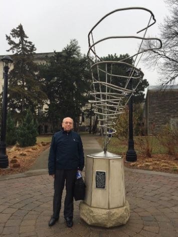 Dr. Greg Forbes at the sites of the EF4 tornado hit Kansas State University. Source: Facebook