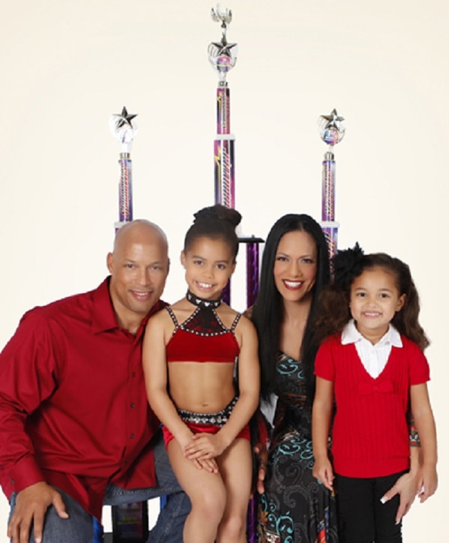 Asia Ray with her family after the show (source: Parenting OC). 