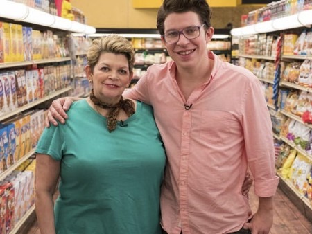 Justin Warner with his mother (Photo: Herald-Mail)