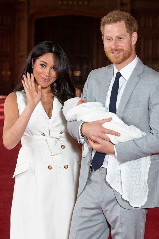Prince Harry with his wife Meghan Markle and son-Archie Harrison Mountbatten-Windsor (Source: vogue.com.au)