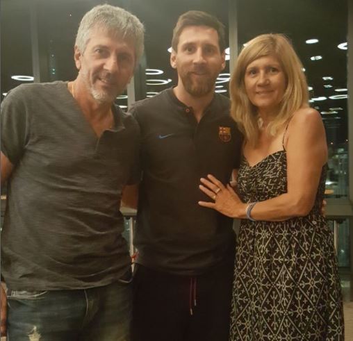 Jorge Horacio Messi and his wife