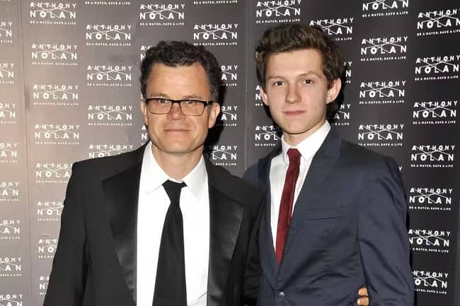 Dominic and his son Tom HOlland